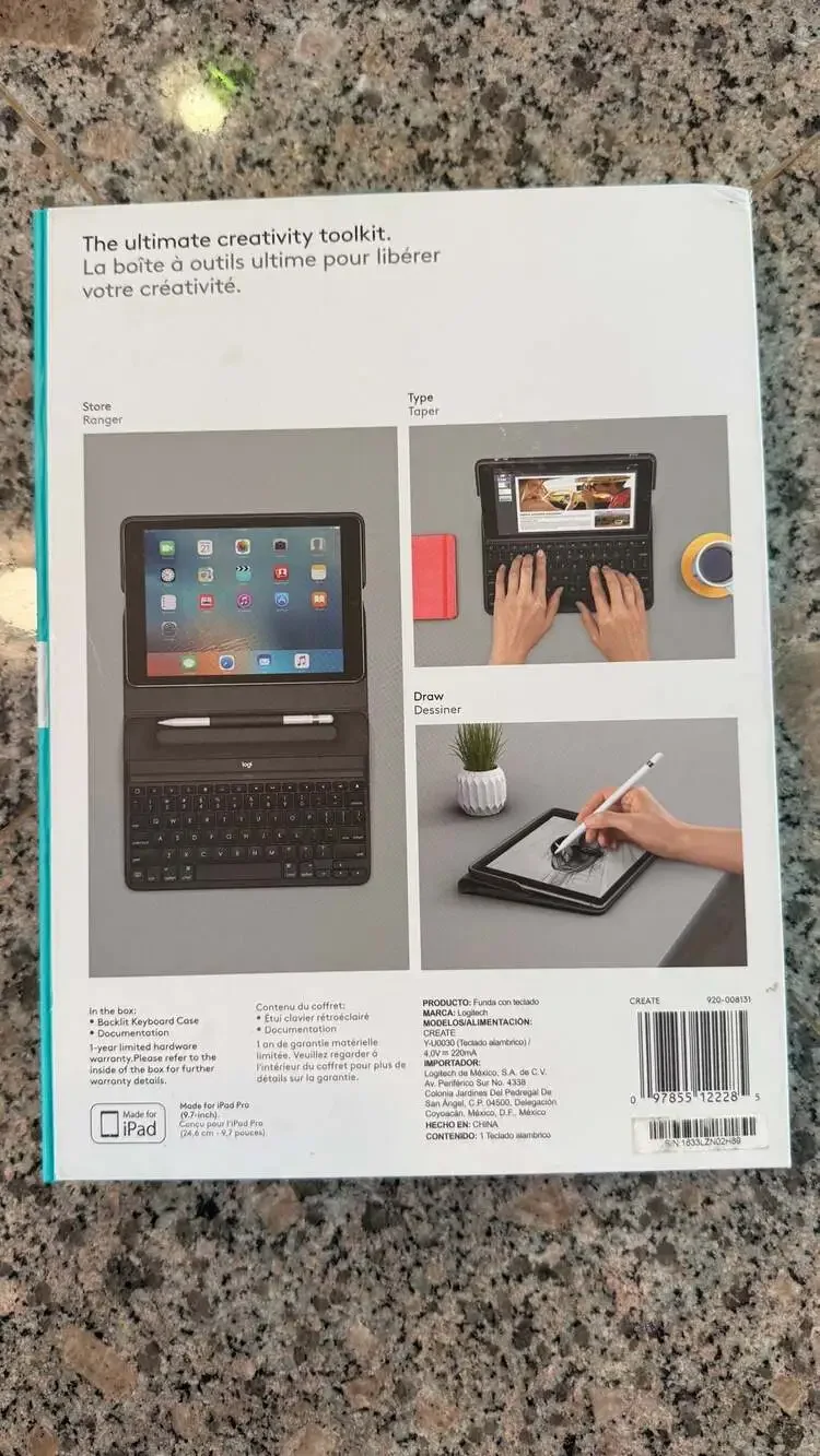 Logitech CREATE Backlit Keyboard Case for iPad Pro 9.7-inch